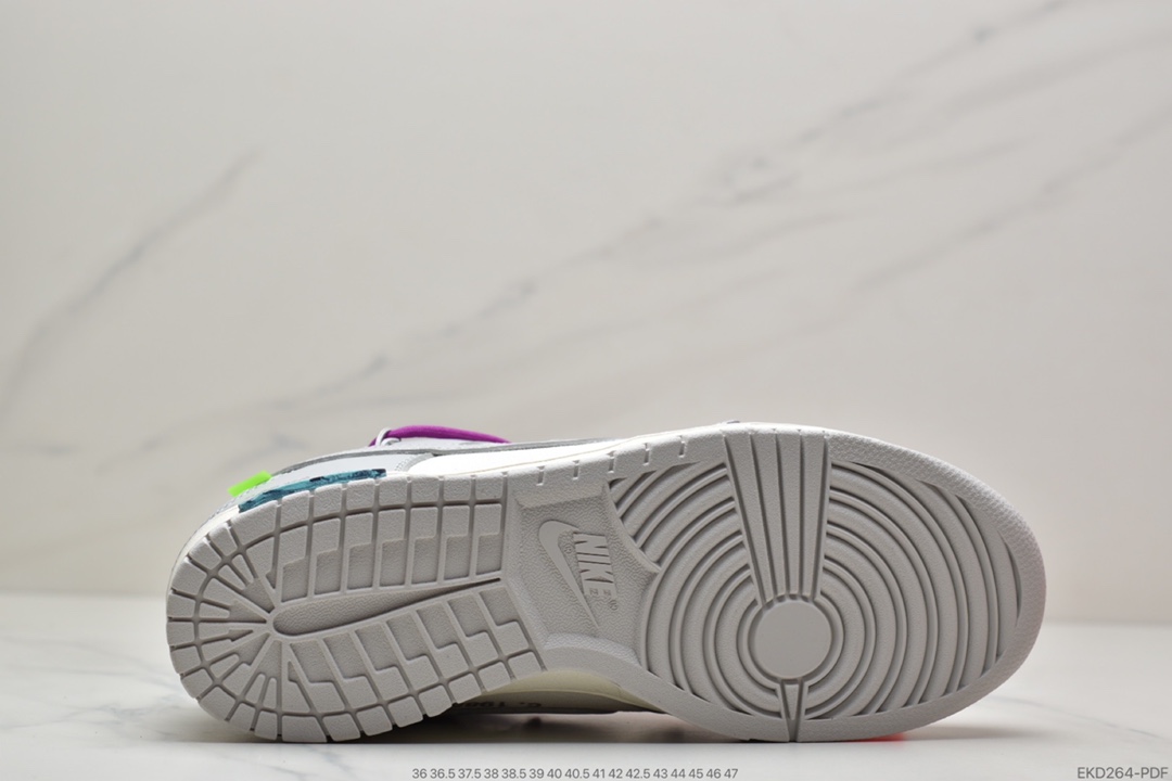 380 Off-White x Nike Dunk Low NO.3白鞋带 蓝扣DM1602-101