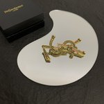 Yves Saint Laurent Jewelry Brooch Good Quality Replica
 Yellow Brass