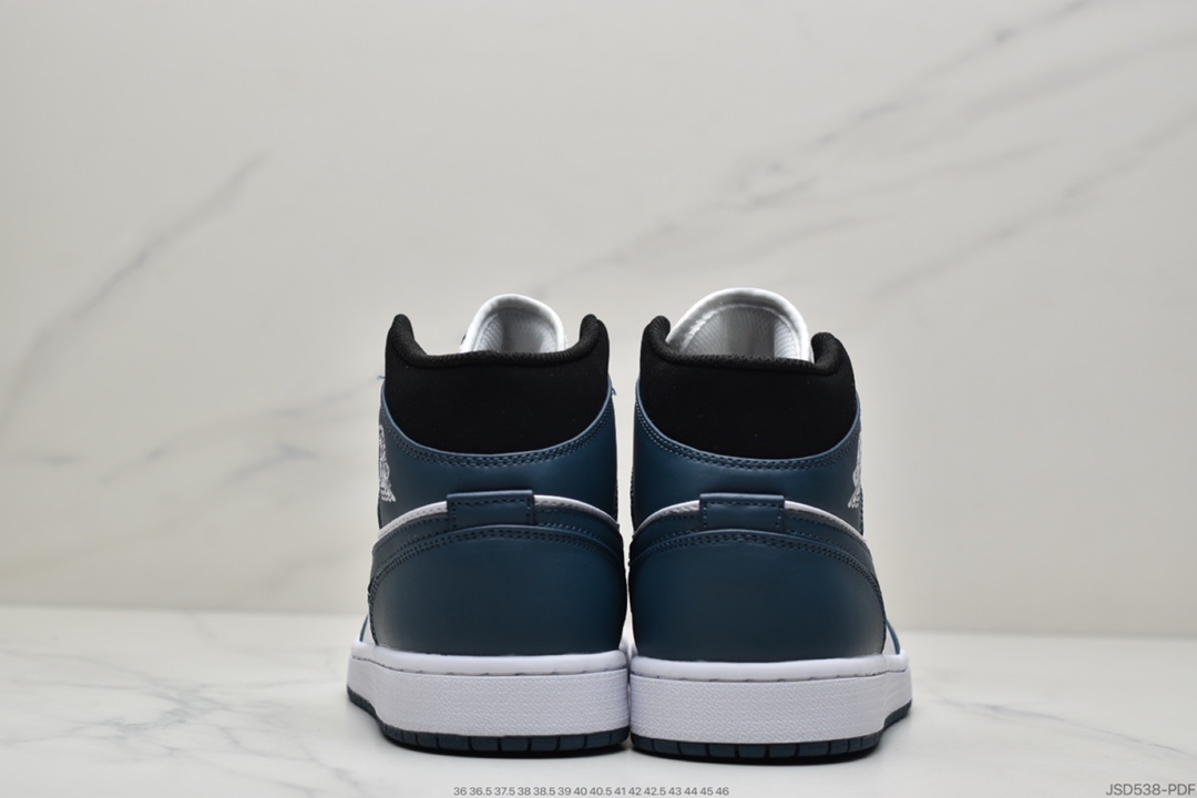 200 Air Jordan 1 Mid ”Obsidian”黑曜石 乔一中邦 554724-411