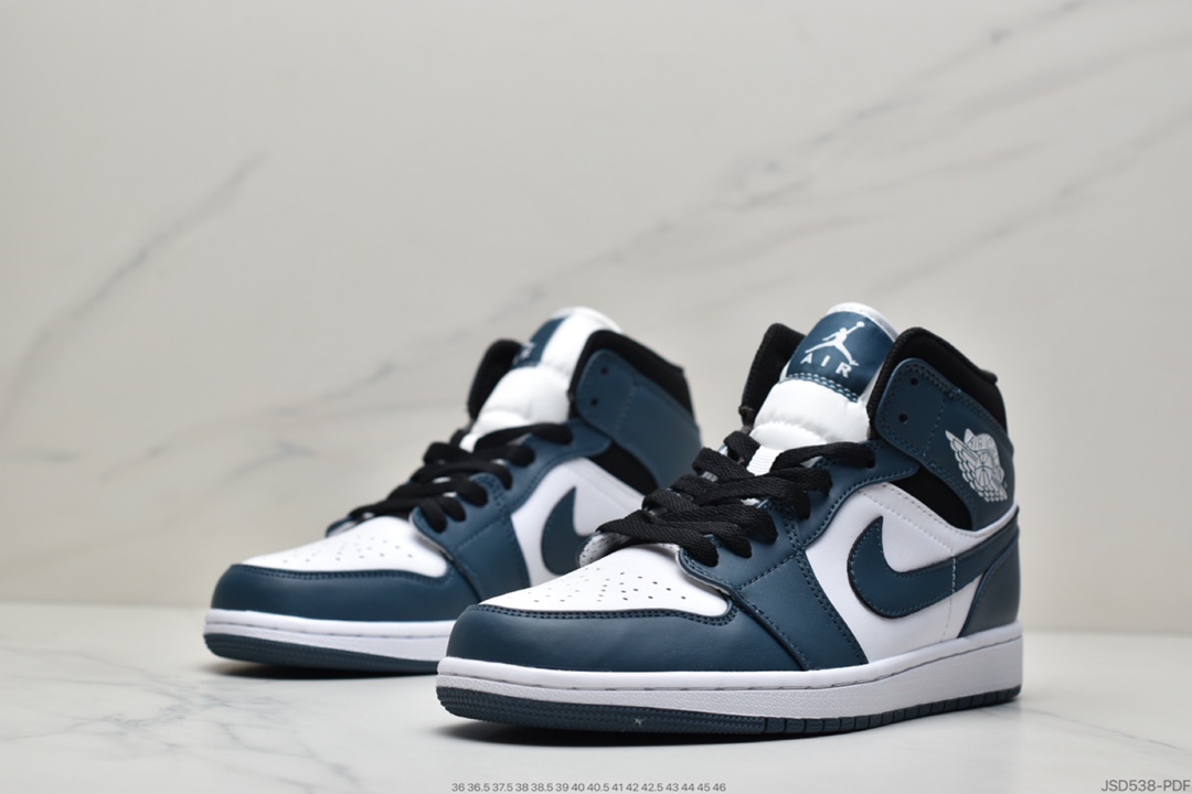 200 Air Jordan 1 Mid ”Obsidian”黑曜石 乔一中邦 554724-411