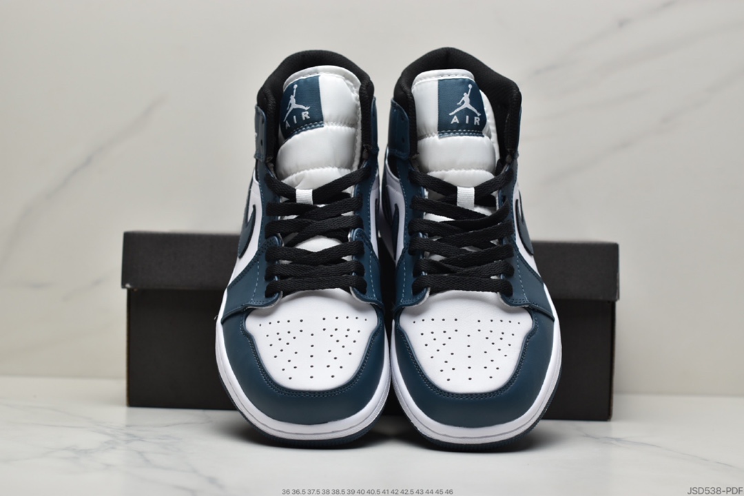 200 Air Jordan 1 Mid ”Obsidian”黑曜石 乔一中邦 554724-411