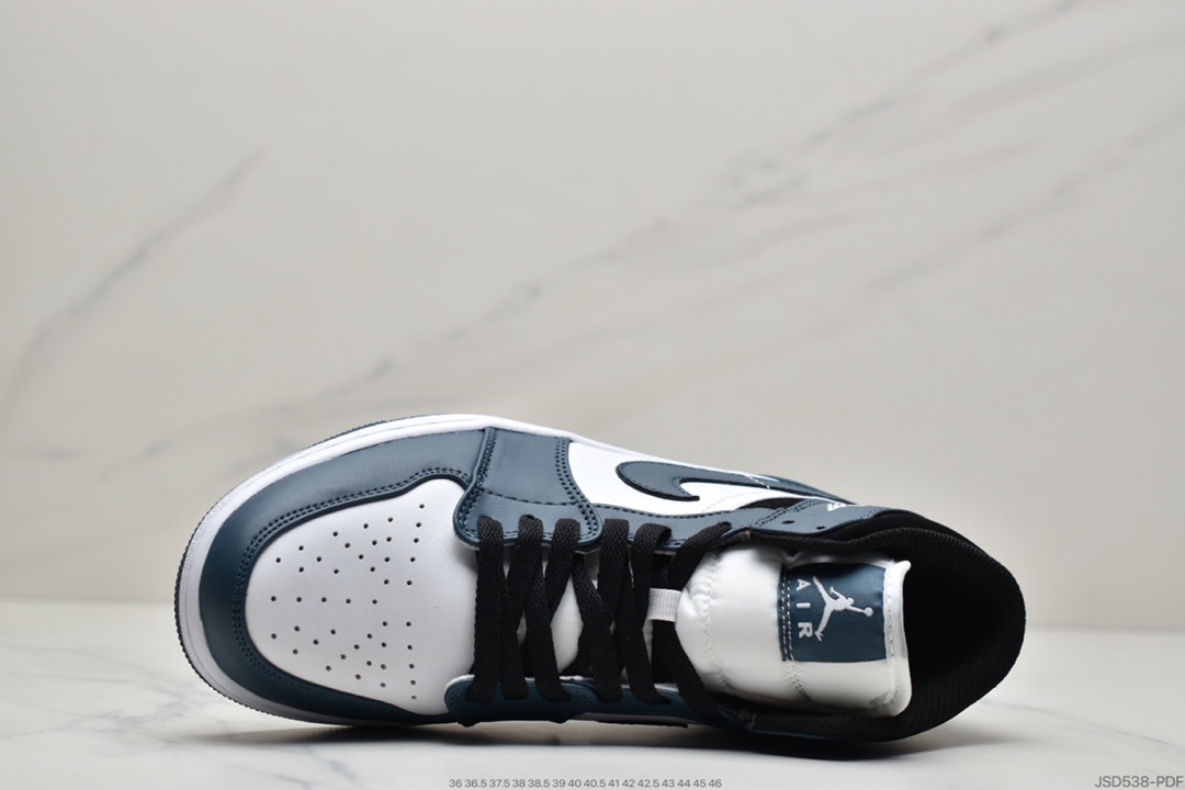 200 Air Jordan 1 Mid ”Obsidian”黑曜石 乔一中邦 554724-411