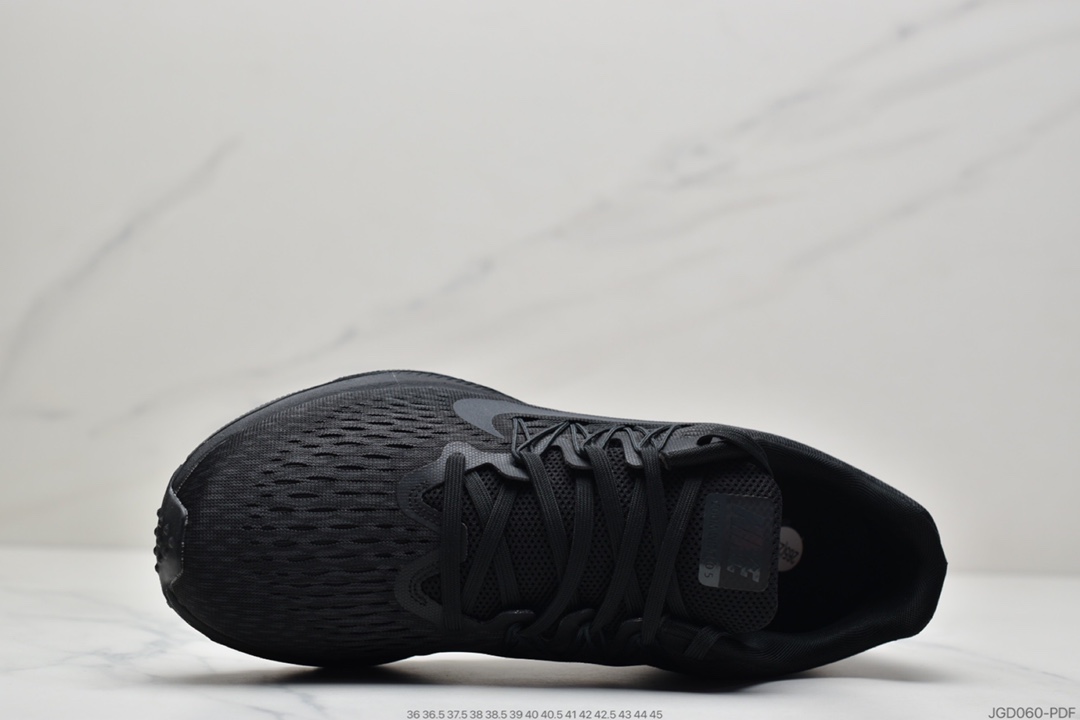 180 耐克Nike Zoom WINFLO 5代飞线贾卡轻质透气休闲运动跑步鞋“呼吸网黑暗灰白” AA7406-001