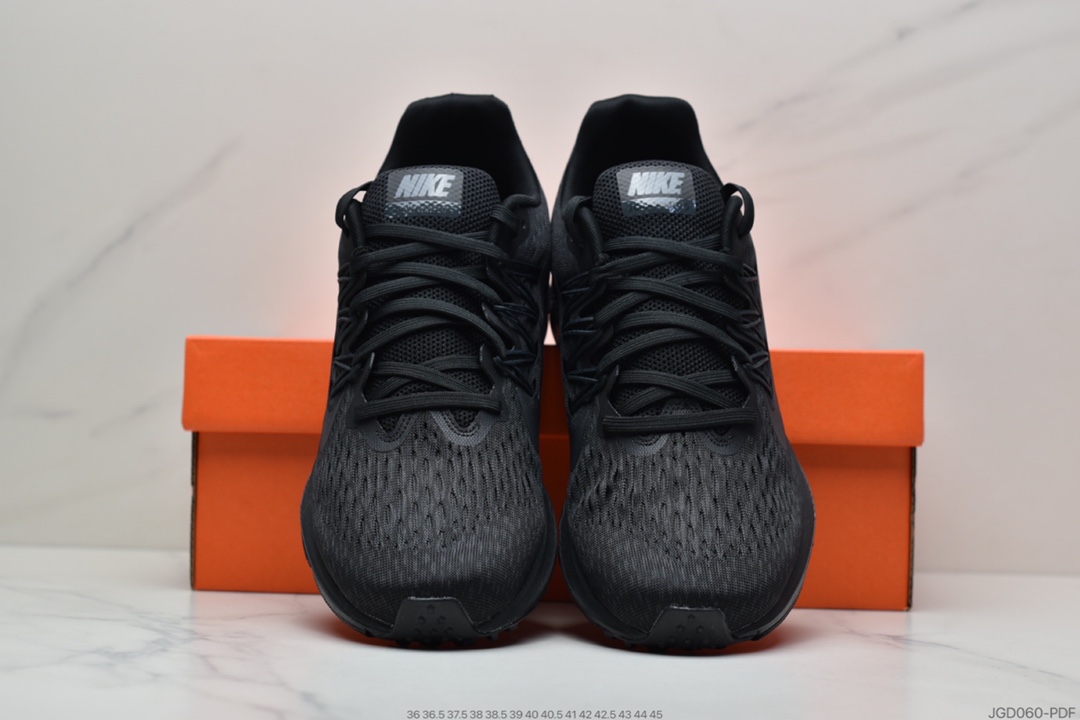 180 耐克Nike Zoom WINFLO 5代飞线贾卡轻质透气休闲运动跑步鞋“呼吸网黑暗灰白” AA7406-001