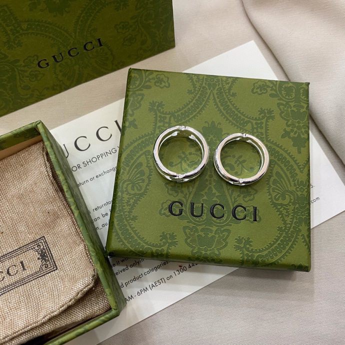 Gucci古驰双G互扣结缘戒指环 5