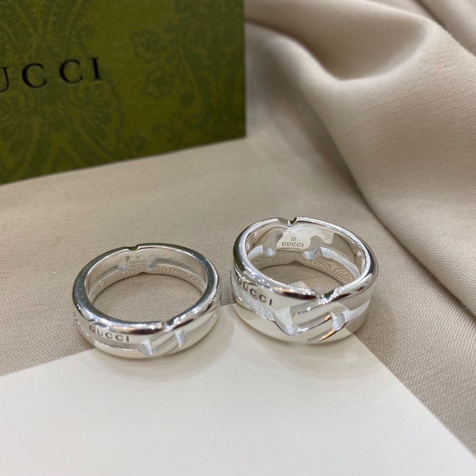 Gucci古驰双G互扣结缘戒指环 3