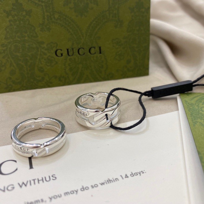 Gucci古驰双G互扣结缘戒指环 4