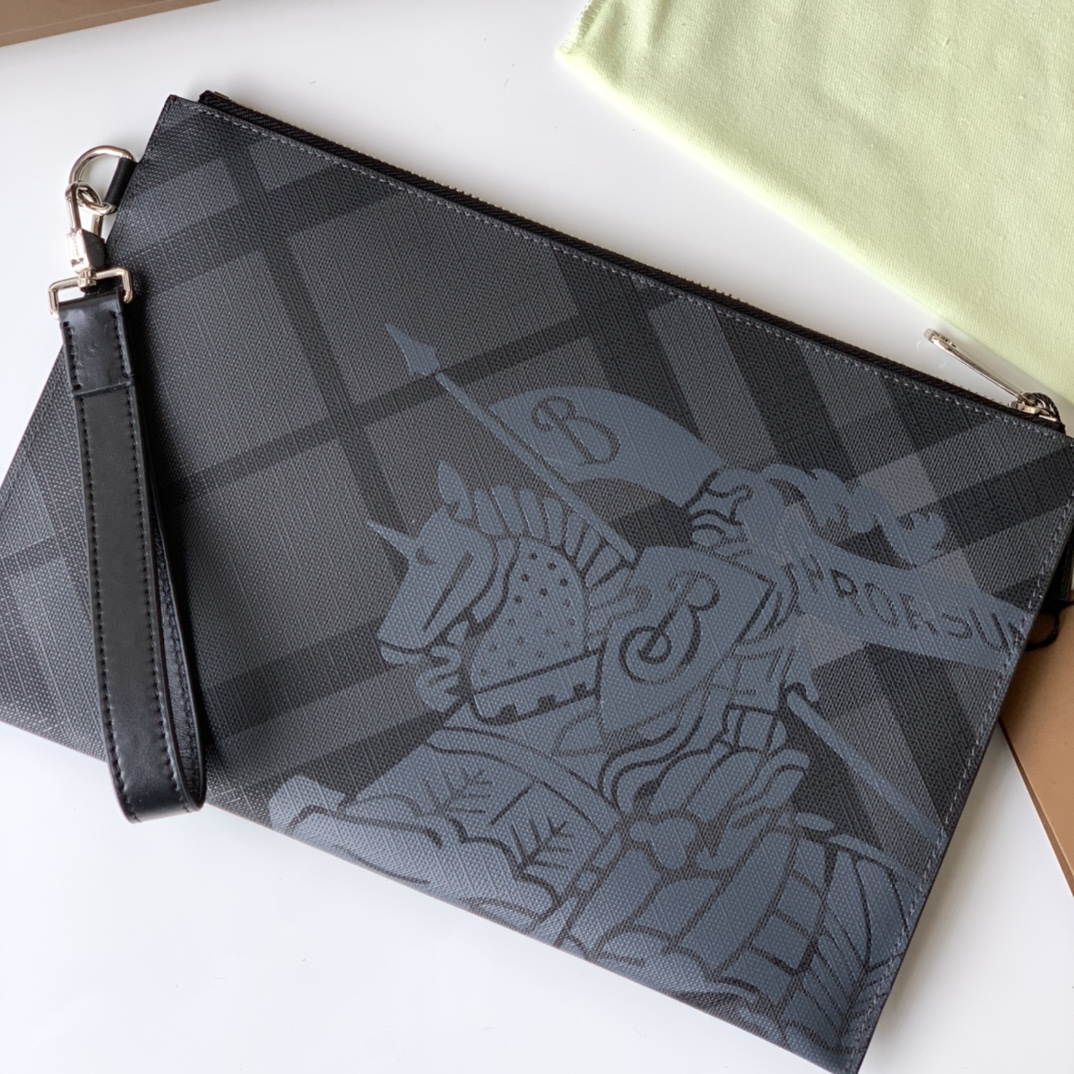 Burberry London Check Charcoal Black 30cm business