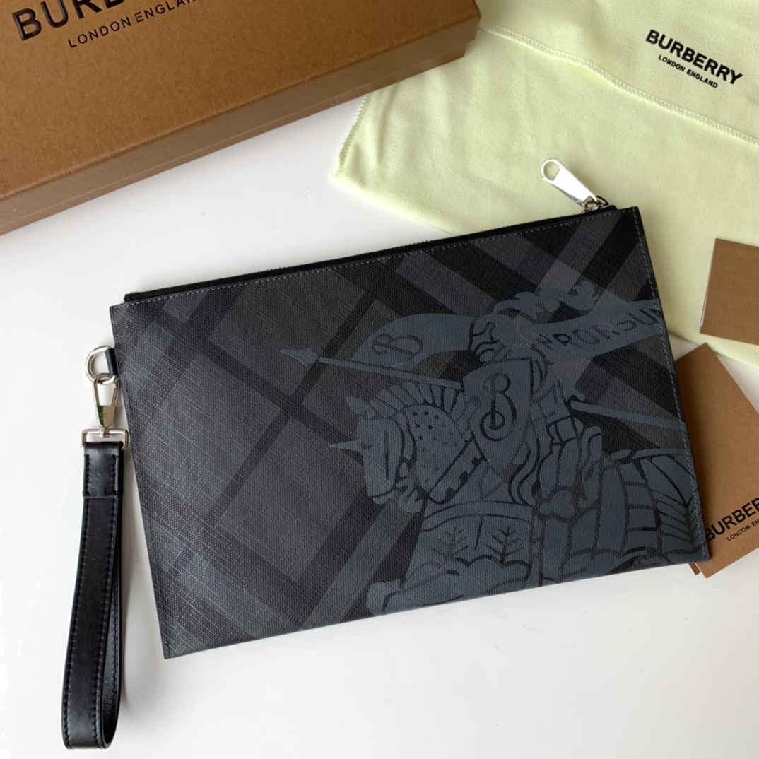 Burberry London Check Charcoal Black 30cm business