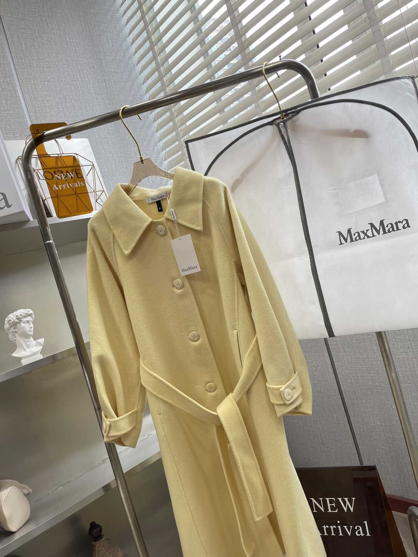Maxmara花香盛开羊毛大衣冬季新