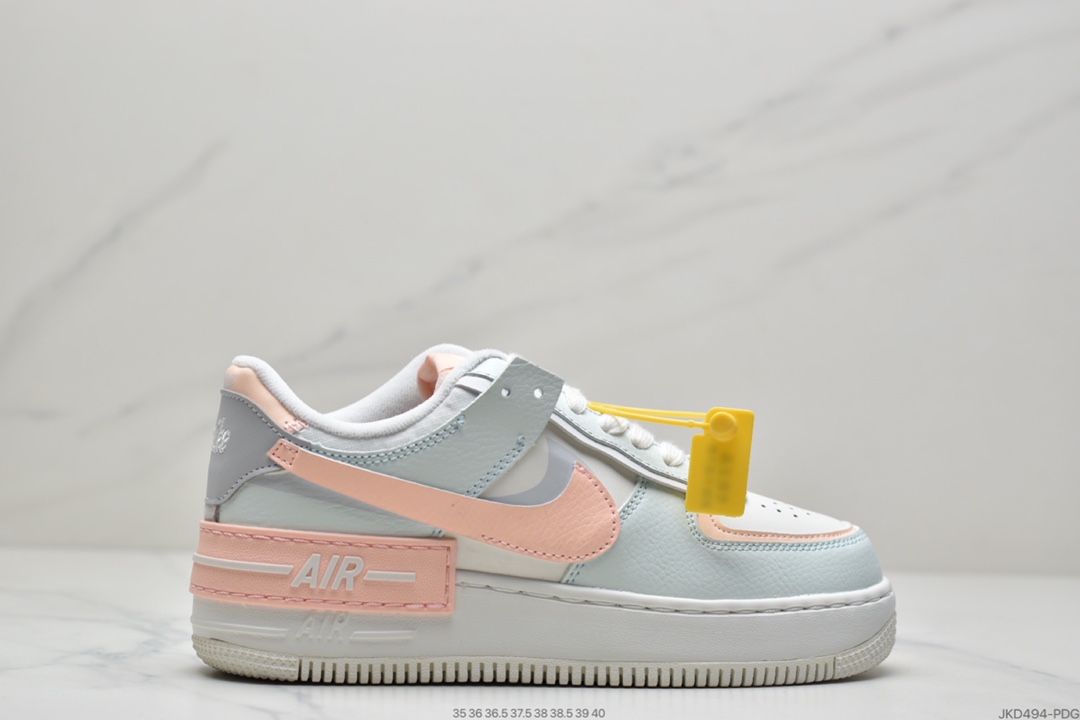 160 耐克Nike WMNS Air Force 1 Shadow 低帮百搭板鞋CI0919-100