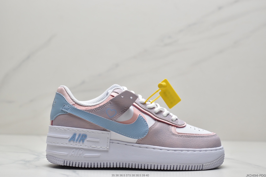 160 耐克Nike WMNS Air Force 1 Shadow 低帮百搭板鞋CI0919-100