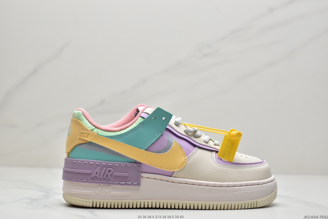 160 耐克Nike WMNS Air Force 1 Shadow 低帮百搭板鞋CI0919-100