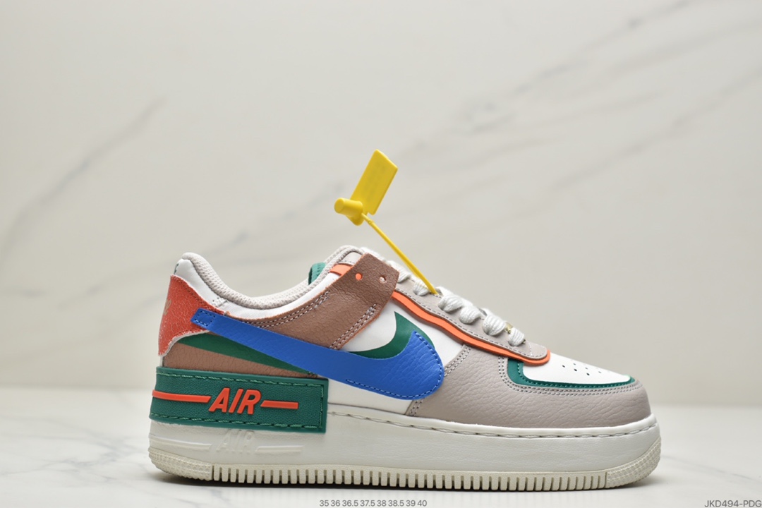 160 耐克Nike WMNS Air Force 1 Shadow 低帮百搭板鞋CI0919-100