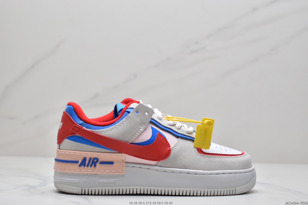 160 耐克Nike WMNS Air Force 1 Shadow 低帮百搭板鞋CI0919-100