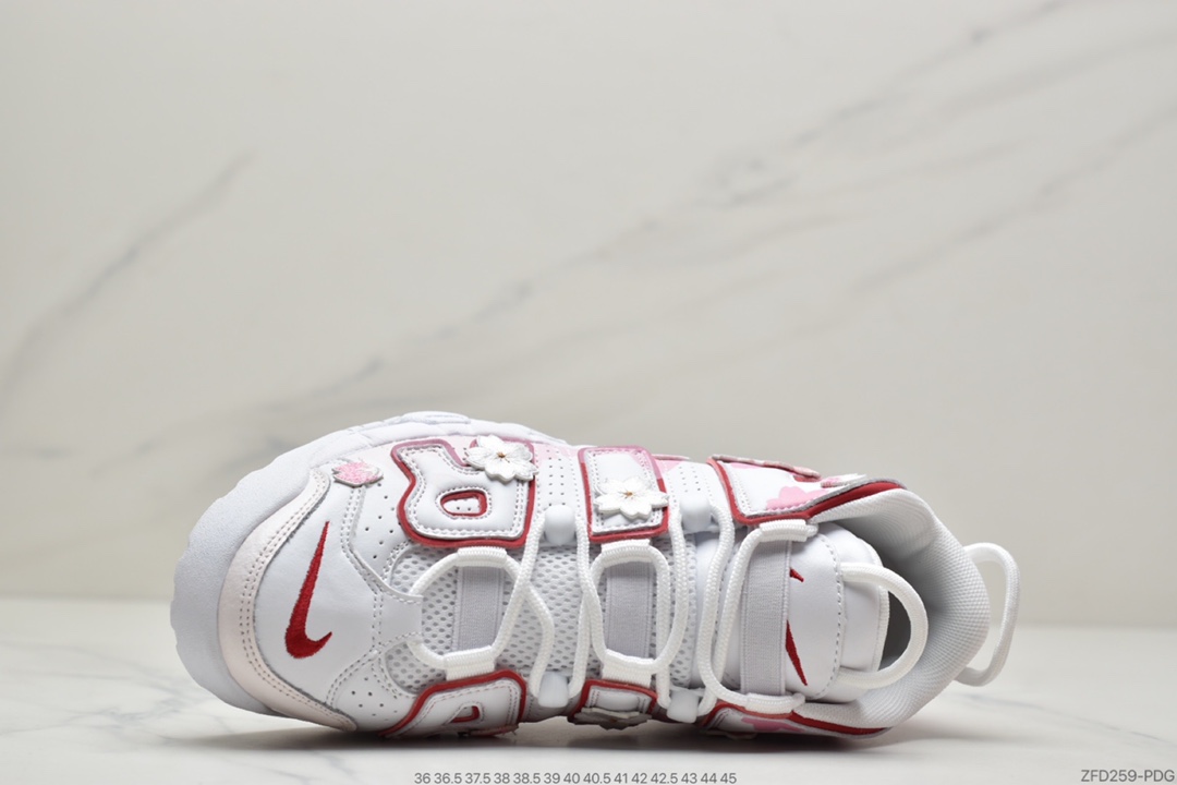 270 耐克Nike Air More Uptempo 男士中帮篮球鞋皮蓬乔治城蓝灰 DJ5988-100