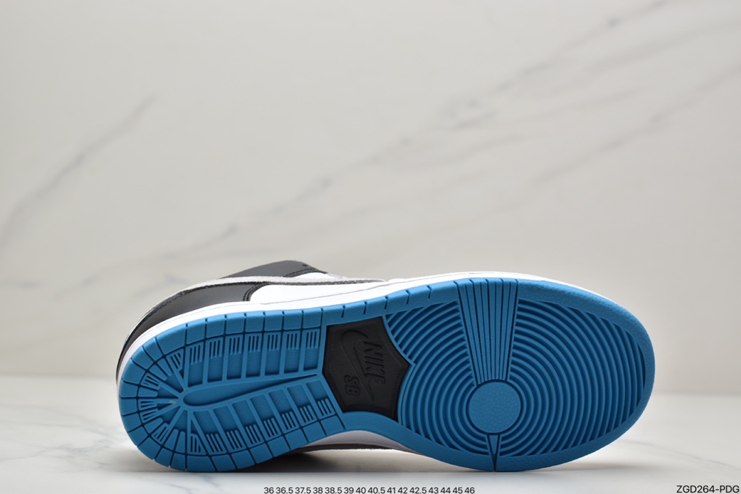 290 耐克NK SB Dunk Low 白黑极光蓝BQ6817-101