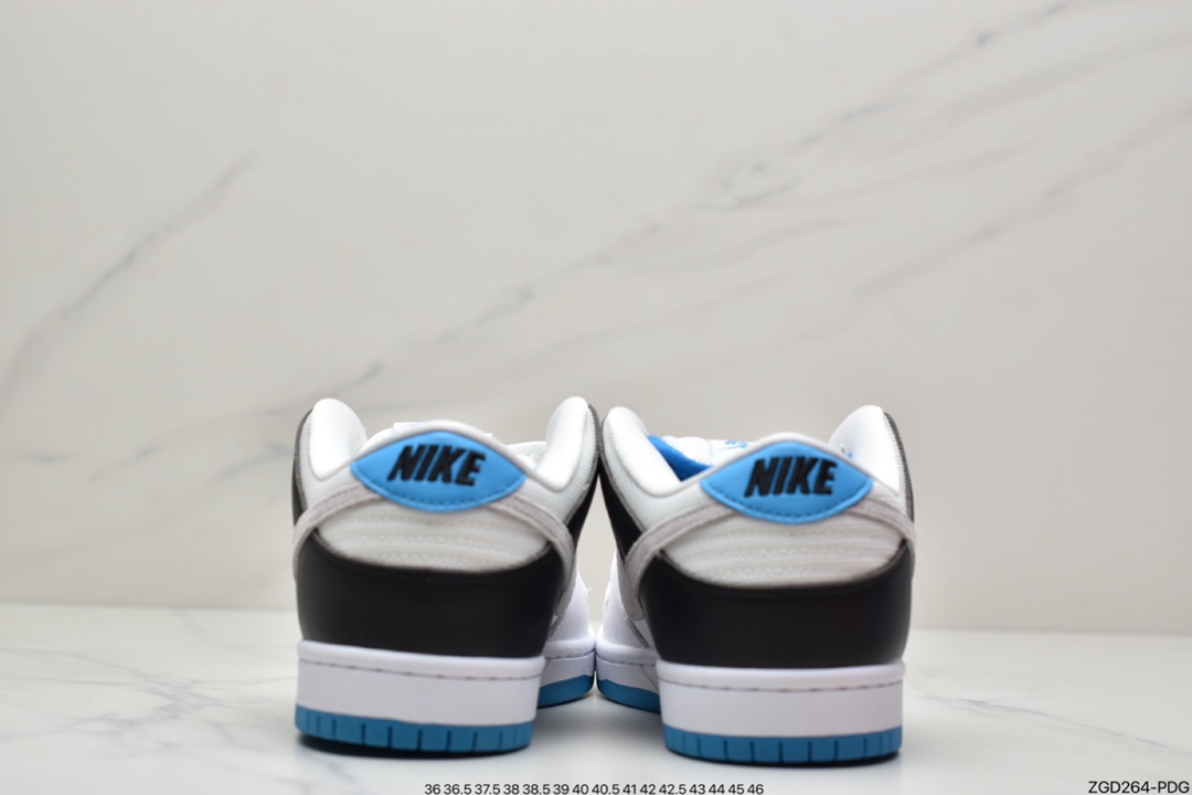 290 耐克NK SB Dunk Low 白黑极光蓝BQ6817-101