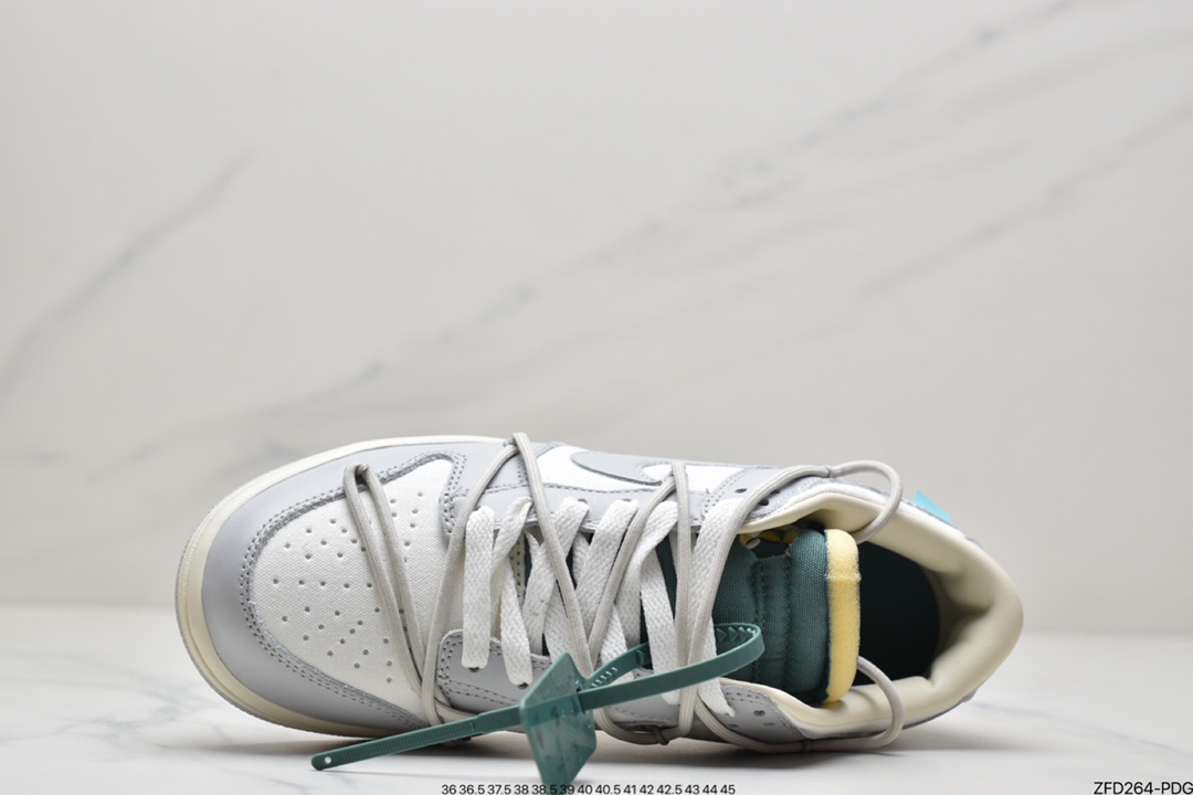 280 Off-White x Nike Dunk Low NO.3白鞋带 蓝扣DM1602-118