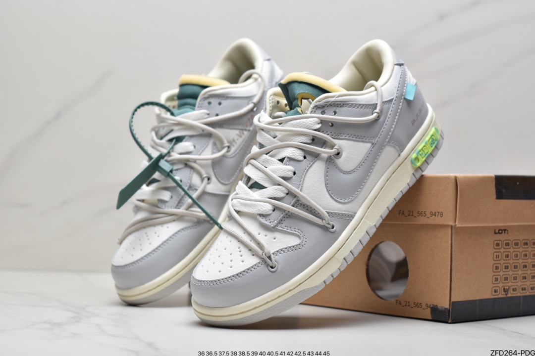 280 Off-White x Nike Dunk Low NO.3白鞋带 蓝扣DM1602-118