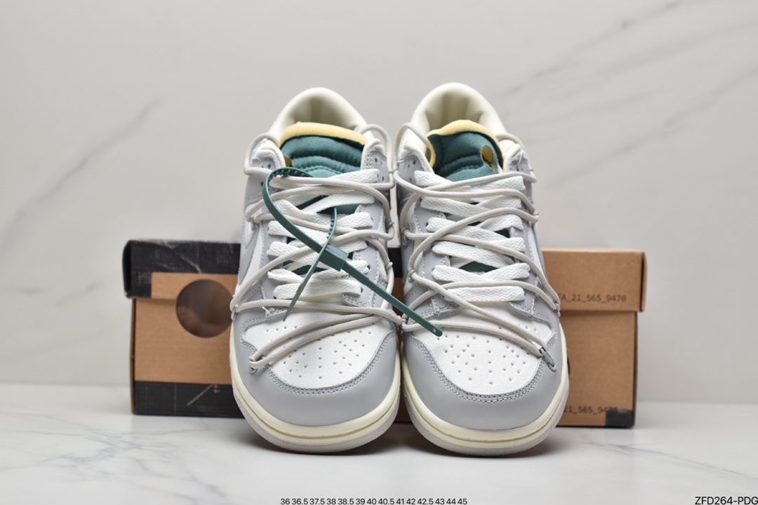 280 Off-White x Nike Dunk Low NO.3白鞋带 蓝扣DM1602-118