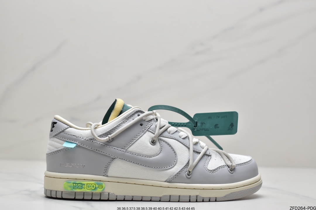 280 Off-White x Nike Dunk Low NO.3白鞋带 蓝扣DM1602-118
