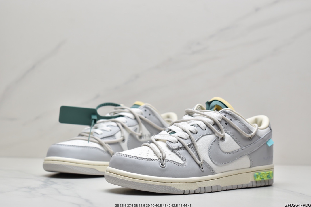 280 Off-White x Nike Dunk Low NO.3白鞋带 蓝扣DM1602-118