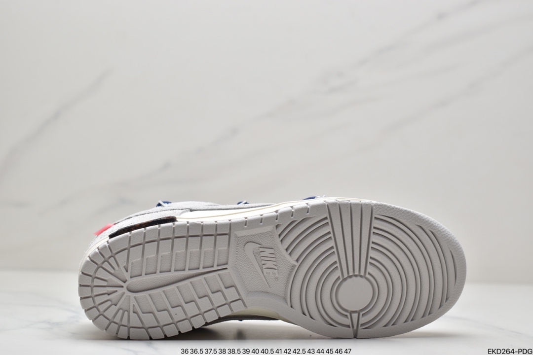 380 Off-White x Nike Dunk Low NO.3白鞋带 蓝扣  DM1602-118