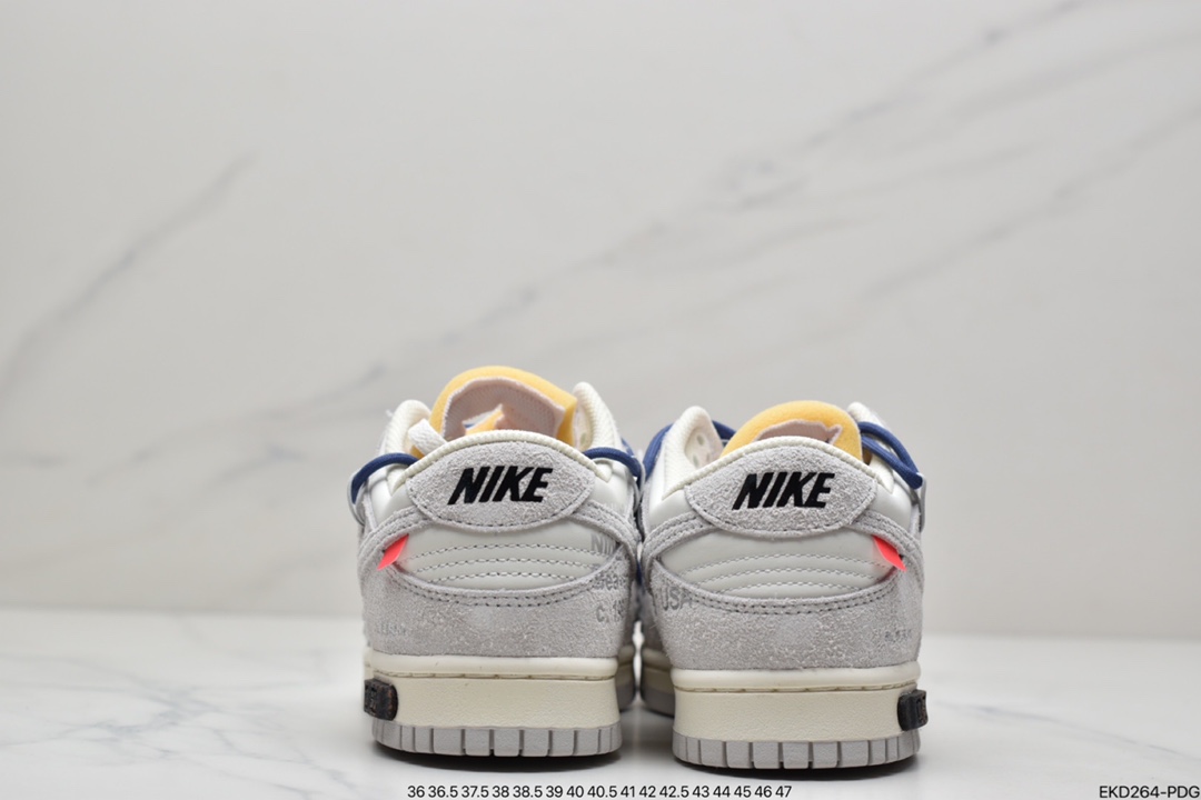 380 Off-White x Nike Dunk Low NO.3白鞋带 蓝扣  DM1602-118