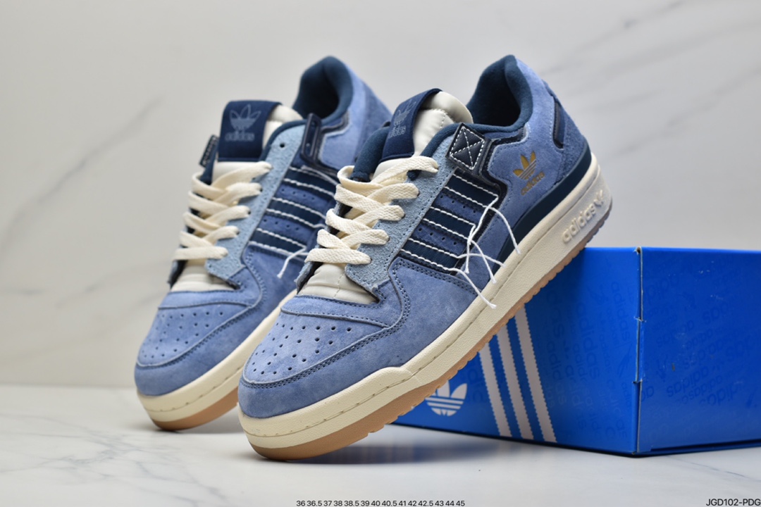 180 阿迪达斯Adidas Forum 84 Low OG “Bright Blue” 低帮百搭潮流休闲运动板鞋GW0299