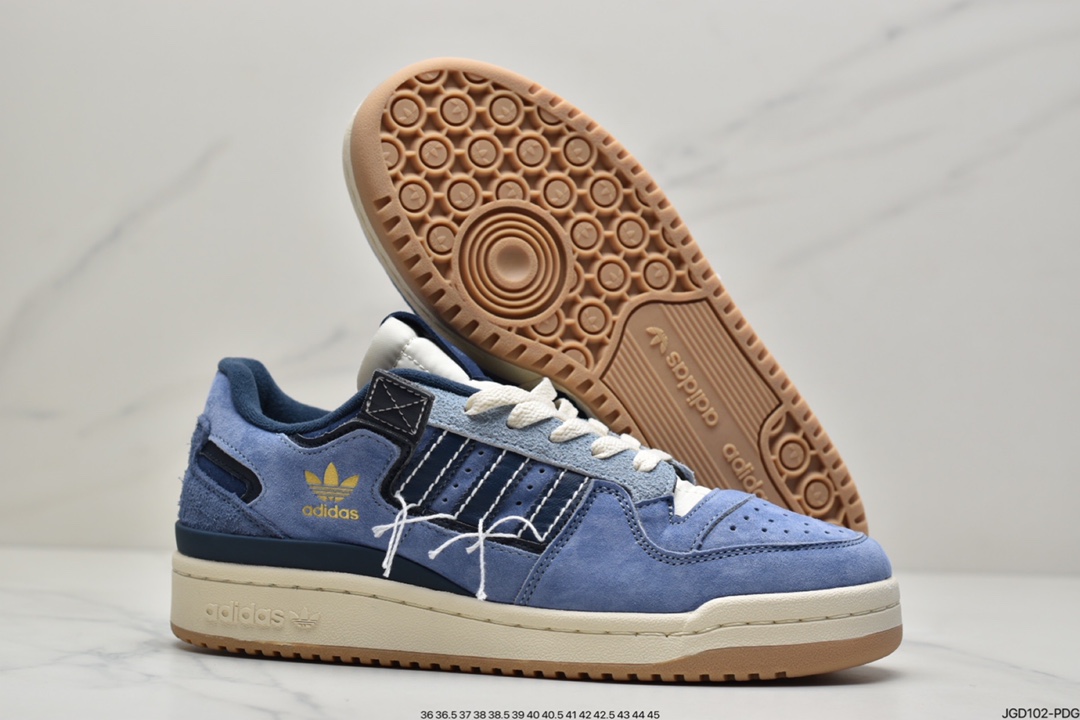 180 阿迪达斯Adidas Forum 84 Low OG “Bright Blue” 低帮百搭潮流休闲运动板鞋GW0299