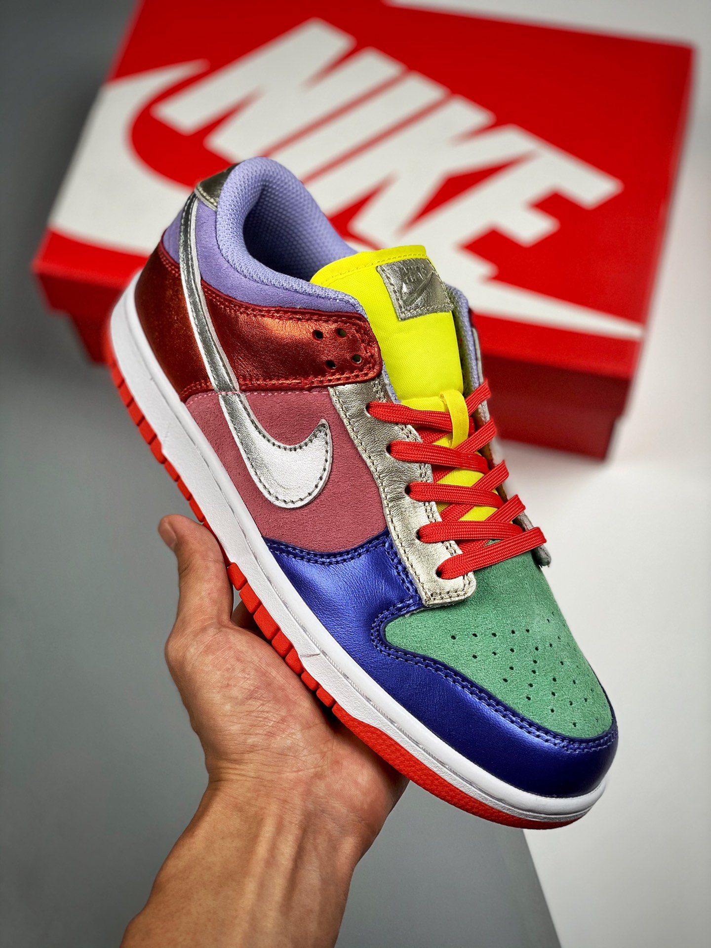 NK Dunk Low SE "Candy" 2.0 huevo de Pascua, combinación de colores dulces. Material original de primera capa, diseño ex…