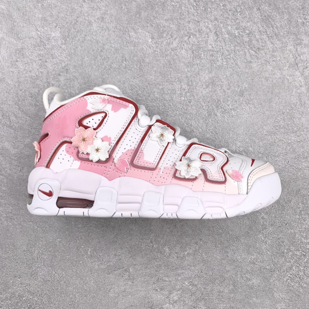 H5 Nk Air More Uptempo 96 QS 皮蓬初代系列樱花 刺绣经典高街百搭休闲运动篮球鞋