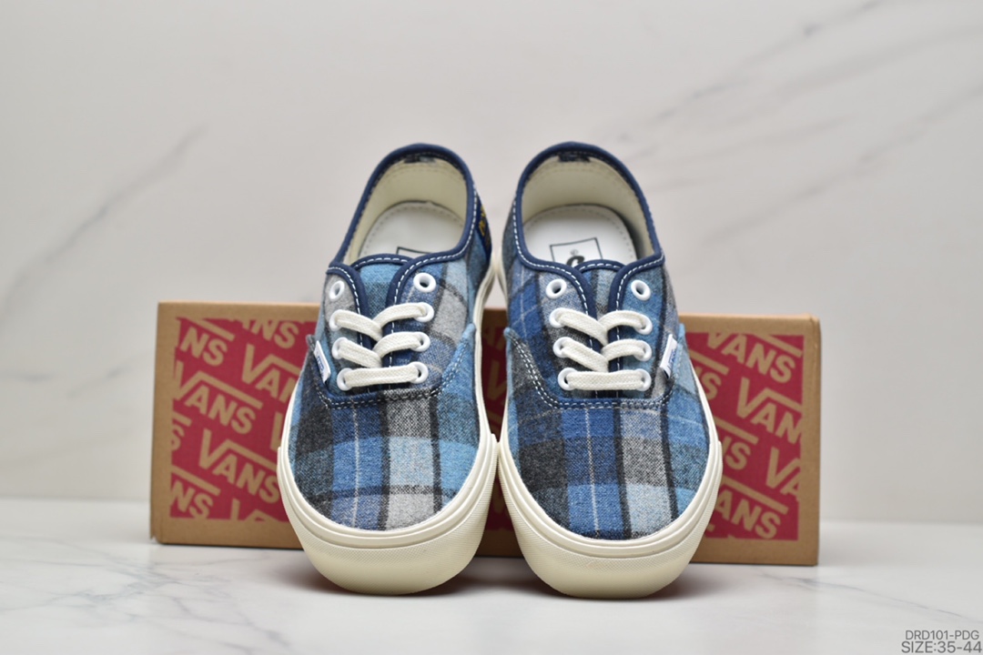 110 万斯Vans Authentic 经典安娜海姆 4孔低帮硫化滑板鞋休闲板鞋