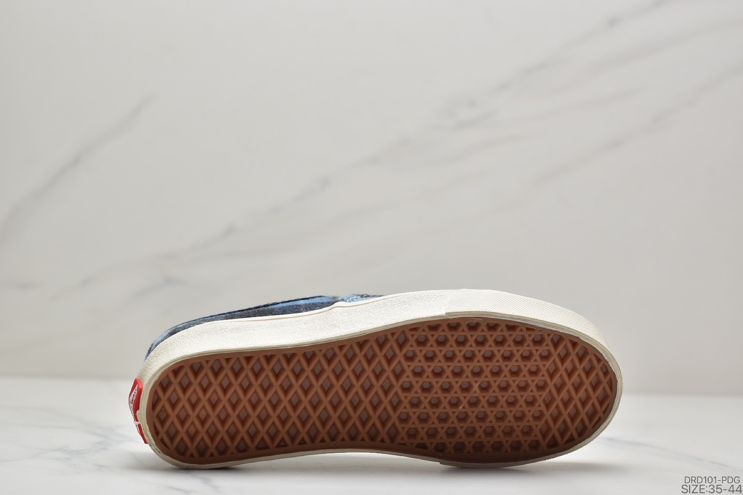110 万斯Vans Authentic 经典安娜海姆 4孔低帮硫化滑板鞋休闲板鞋