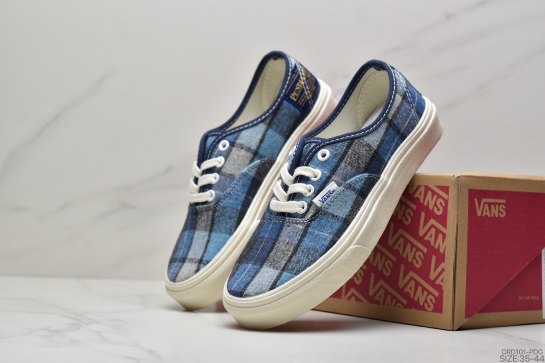 110 万斯Vans Authentic 经典安娜海姆 4孔低帮硫化滑板鞋休闲板鞋
