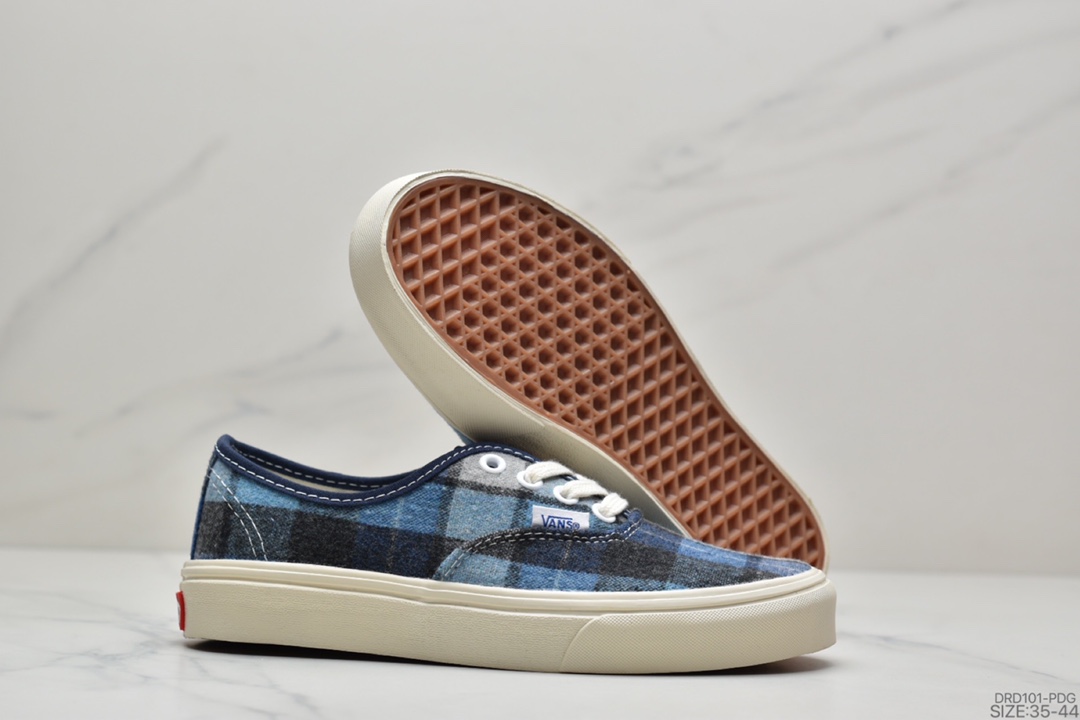 110 万斯Vans Authentic 经典安娜海姆 4孔低帮硫化滑板鞋休闲板鞋