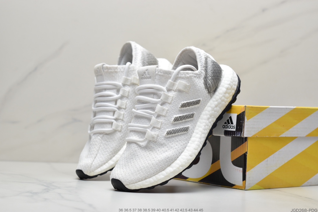 180 真爆阿迪达斯 Adidas pure boost 轻便缓震运动跑鞋S80702