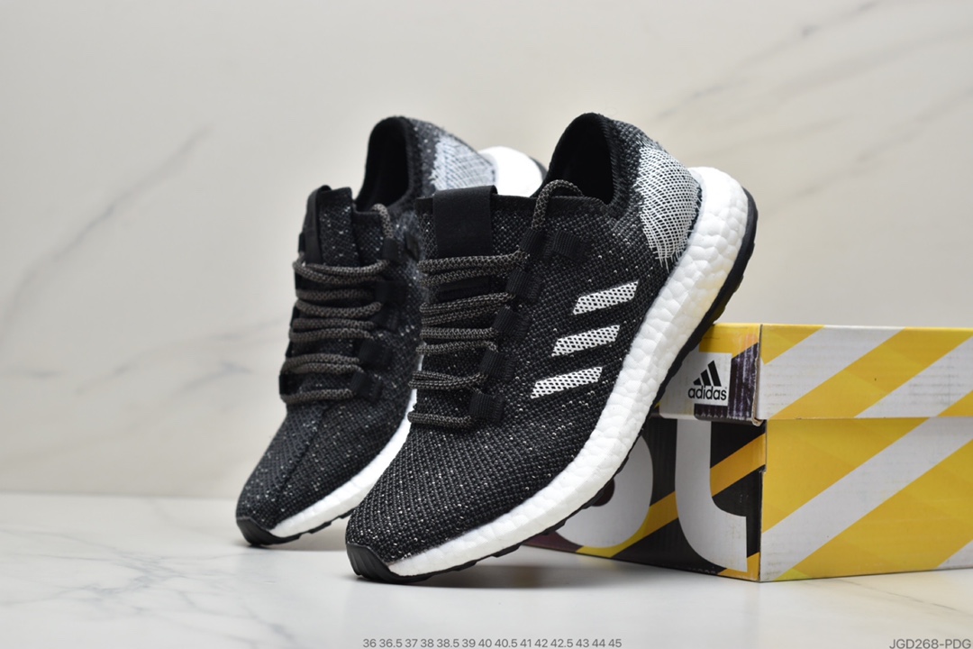 180 真爆阿迪达斯 Adidas pure boost 轻便缓震运动跑鞋S80702
