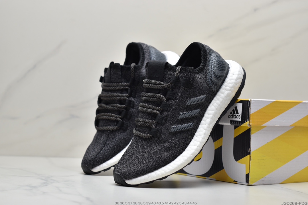 180 真爆阿迪达斯 Adidas pure boost 轻便缓震运动跑鞋S80702
