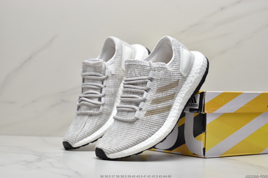 180 真爆阿迪达斯 Adidas pure boost 轻便缓震运动跑鞋S80702