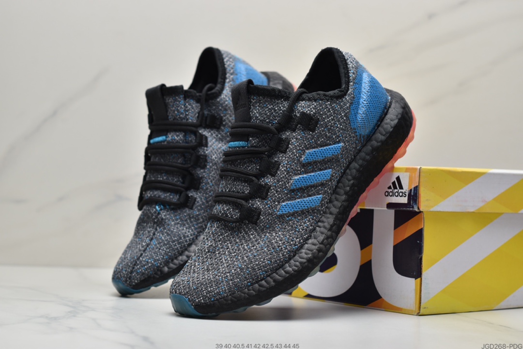 180 真爆阿迪达斯 Adidas pure boost 轻便缓震运动跑鞋S80702