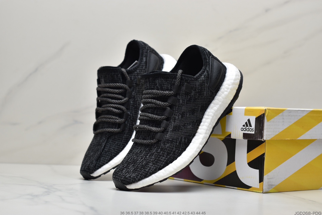 180 真爆阿迪达斯 Adidas pure boost 轻便缓震运动跑鞋S80702