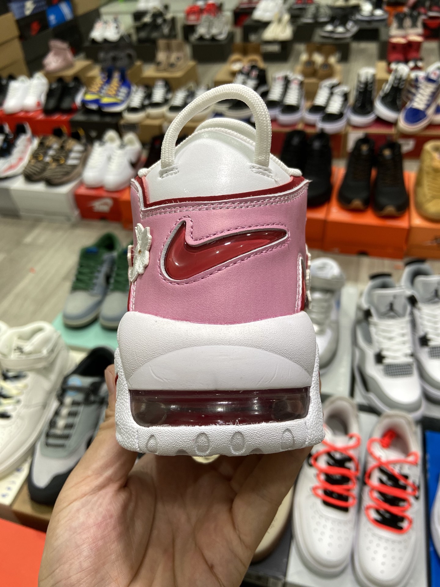 High version Nike Air More Uptempo'96 GS ”White/Cherry blossoms” ”white pink cherry blossom petals” Pippen generation DJ5988-100