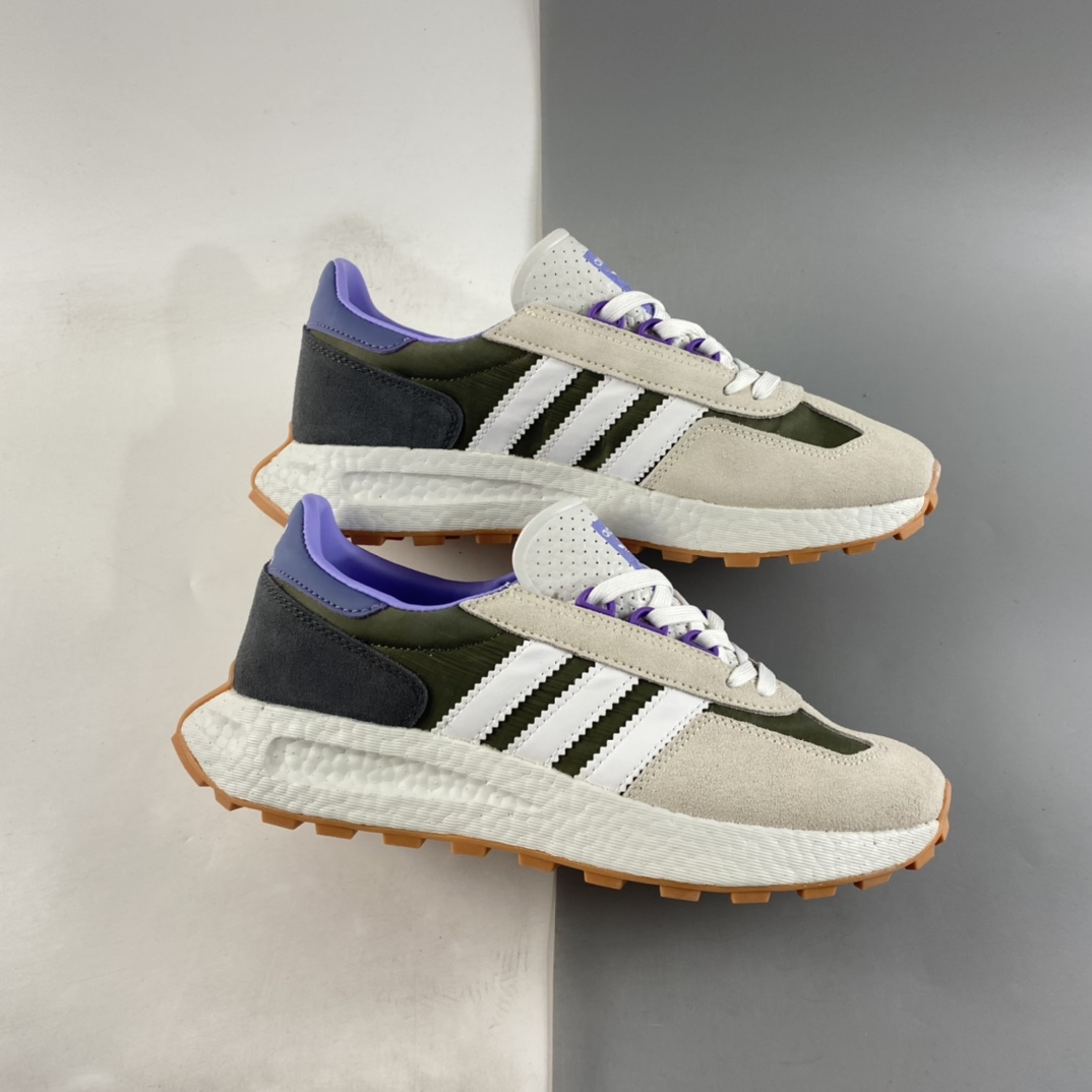 P160  Adidas  Retropy E5 爆米花中底复古运动休闲跑步鞋 GY1034