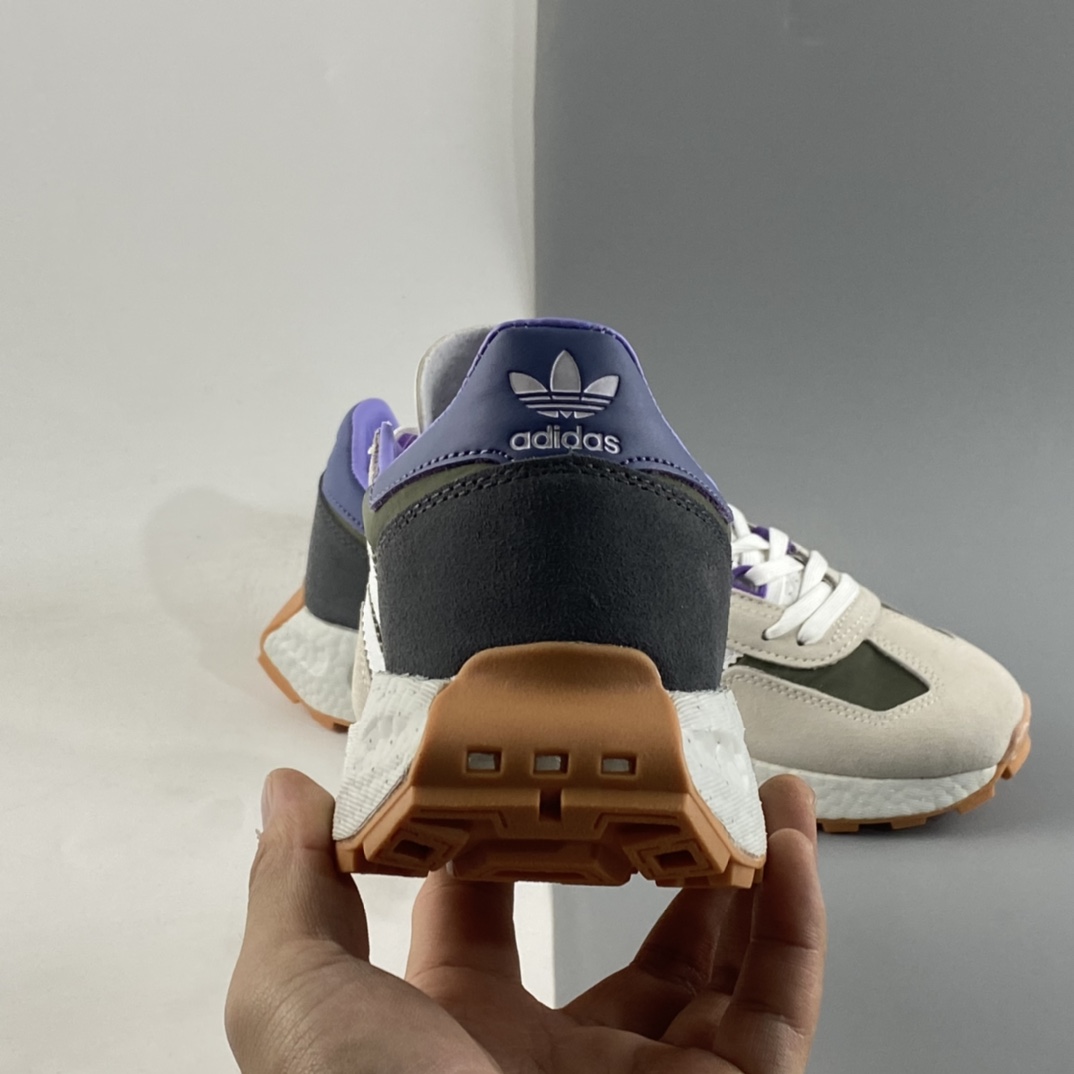 P160  Adidas  Retropy E5 爆米花中底复古运动休闲跑步鞋 GY1034