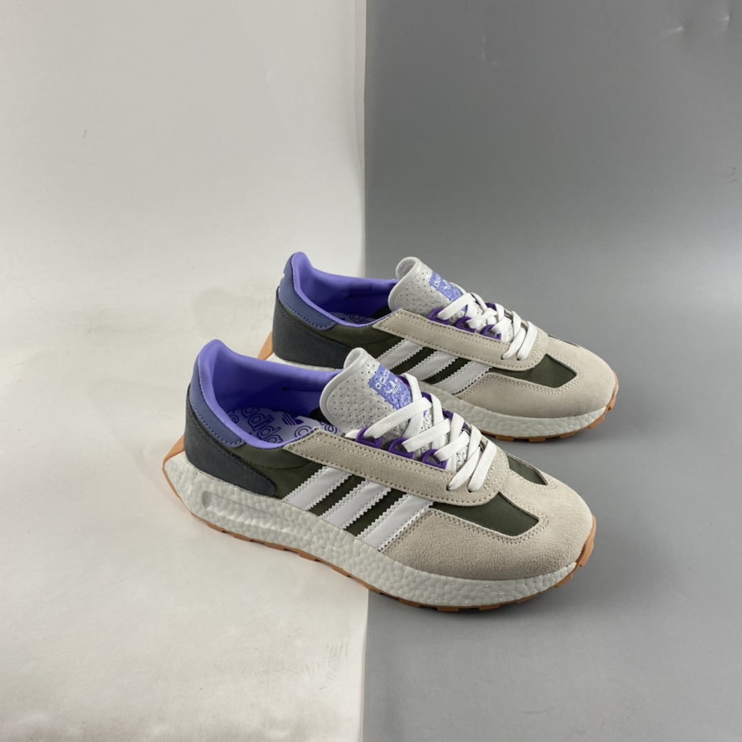 P160  Adidas  Retropy E5 爆米花中底复古运动休闲跑步鞋 GY1034