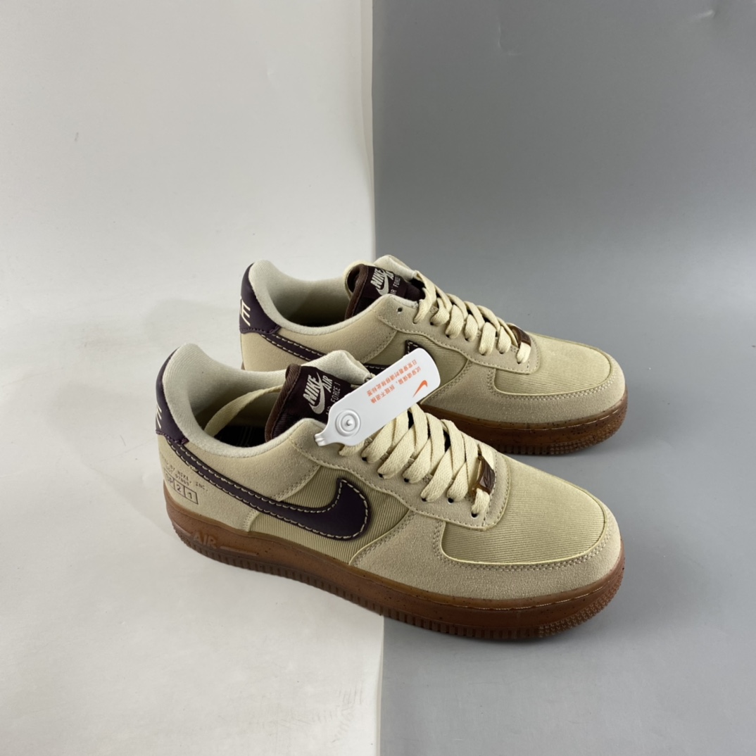 P200 NIKE Air Force 1 Low Coffee耐克AF1 DD5227-234