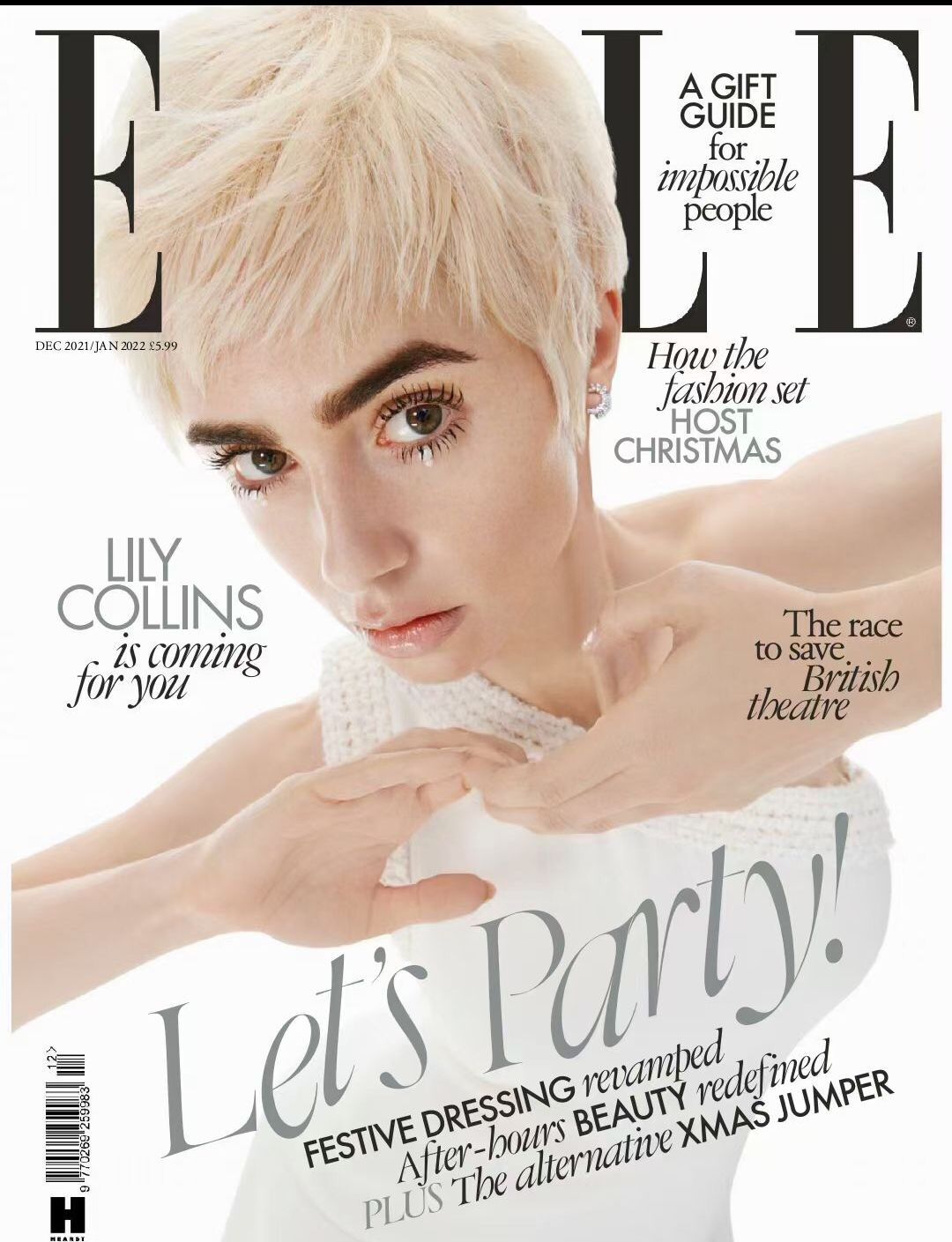 【瑜伽健身上新】【英国版】《Elle》女性时尚杂志 2021年12月&2022年1月刊 电子版