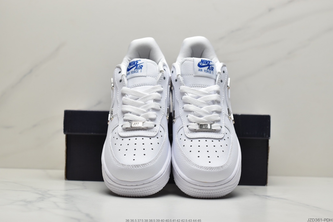 140 耐克 Air Force 1 Low ’泫雅同款四钩AF1白蓝空军1号板鞋CT1990-100